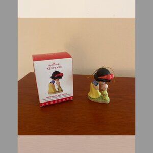 Snow White and Dopey Precious Moments Hallmark Keepsake Ornament